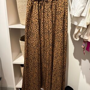 Leopard Print Maxi Skirt